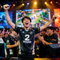 DOTA2明星选手 Yatoro 在比赛胜利后庆祝